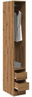 vidaXL Kleiderschrank Artisan-Eiche 30x50x200 cm Holzwerkstoff 3307746