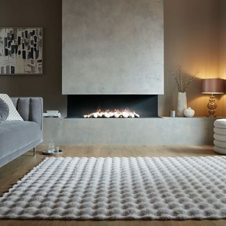 FLAIR RUGS Hochflor-Teppich Waffle Faux Fur, rechteckig, Höhe: 35 mm, Waffelmuster, waschbarer Kunstpelzteppich