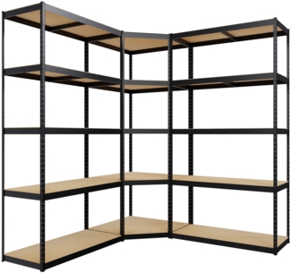 CLP 3er Regalsystem,schwarz