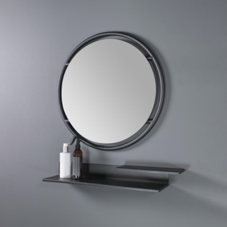 Spinder FOLIO 70 Wandregal, Modernes Design, Schwarzer Stahl