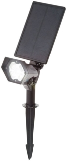 esotec LED Gartenstrahler Solarstrahler LED-Gartenspot, 5 LEDs 6000K kaltweiß 240lm Akku 102048