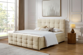 OTTO home Boxbett Lilienne inkl. Bettkasten und Topper, Liegefläche 180x200cm, erhältlich in der Größe 180x200 cm