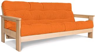 Marior HOME 'MEXICO' Klappsofa, Buchenholz, Natürlich, Orange