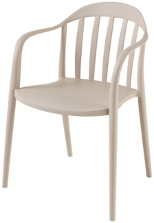 riess-ambiente Gartenstuhl STUDIO ITALIA taupe · wetterfester Stapelstuhl für In-/Outdoor (Einzelartikel, 1 St), pflegeleichter Balkonstuhl · leichtes Design · stabil · für Terrasse