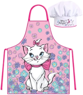 Disney Kochschürze Aristocats Marie, (2-tlg), Kinder Koch-Set 2 tlg. Backschürze + Chefmütze