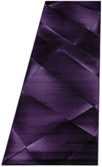 Kurzflor Teppich Clara Läufer - 80x250 cm - Lila