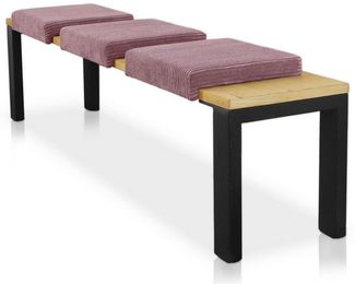 Lycce Bankauflage Bankauflage Klemmkissen 1 Leiste, Cordstoff extra Polsterung, (1 St), für Banktiefe ab 35 cm, verrutscht nicht, versch. Farben