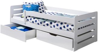 Jugendbett Valifr 90 (Weiß / Weiß, Größe: 90x200)