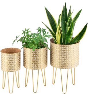 Blumenständer Kalmthout 3er Set Messingfarben en. casa