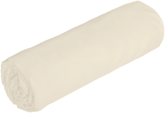 Vente-unique - Spannbettlaken - 160 x 200 cm - Satin 108 Fäden/cm² - Höhe 30 cm - Beige - TALORA von PALACIO