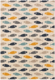 benuta Kinderteppich Fabius, rechteckig, Höhe: 6 mm, Kuscheliger Teppich fürs Kinderzimmer, Kinder-Motiv, Sanft, Weich