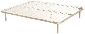 Vente-unique - KALISTA Lattenrost und Bettrahmen Metall Beige - B 178 cm3,8 cm x H 5 cm25 cm x L 198 cm3,8 cm