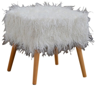 KAWOLA Hocker FYNN, Fell Fellhocker verschiedene Farben