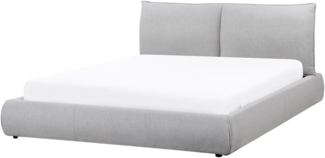 Wasserbett Stoff VINAY 160 x 200 cm Hellgrau