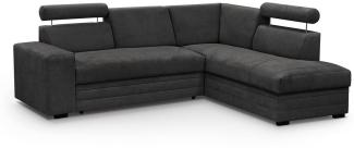 Beautysofa Ecksofa Roma Die Lieferung beinhaltet die Lieferung in die Wohnung, 250 cm breite L-Form Polsterecke, Schlaffunktion, Bettkasten, verstellbare Kopfstützen