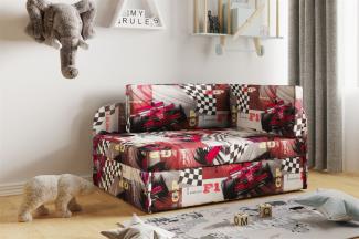 Sofa Kindersofa Schlafsofa inkl. Bettkasten MAILO Seite Links Stoff Formel