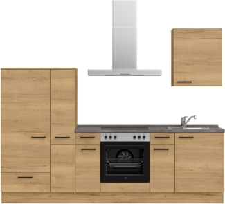 nobilia® Küchenzeile "Structura I", vormontiert, Ausrichtung wählbar, Breite 270 cm, wahlw. mit E-Geräten