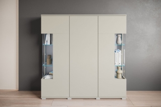INOSIGN Highboard Kenia (1 St), Modernes Highboard, mit Glastüren, Breite 135 cm