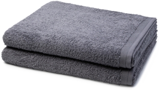 Möve Superwuschel 2 tlg. Frottier-Set - 2 X Duschtuch (80 X 150cm) - 520 g/m2 - Stone