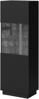 Vitrine Liwerio 1D (Farbe: Schwarz)