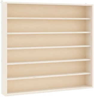 vidaXL Sammlervitrine aus Holz mit 6 Regalen 60x8,5x55 cm 4017382