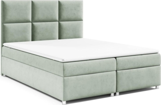 Best for Home Boxspringbett mit Bettkasten Trinity K-13 Bonellfederkern inkl. 7 cm Topper (Bonell-Matratze, gepolstertes Kopfteil, Doppelbett versch. Größen, 140x200 160x200 180x200 200x200 cm), Handwerksqualität, TOP Preis-Leistungs-Verhältnis