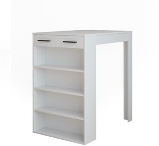 Bartisch Repose Weiß 67 x 100 cm Vicco