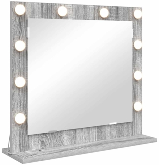 vidaXL Kosmetikspiegel mit Spiegel Graues Sonoma 60 x 55 x 18 cm 868290