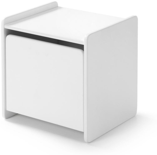 Nachtkonsole Karilynn 40x36x41 Nachtkommode MDF Weiß