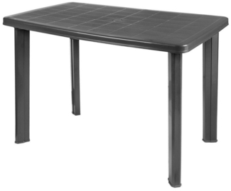 Spetebo Gartentisch Kunststoff Gartentisch 100 x 72 cm (Stück, 1-St, Stück), Campingtisch rechteckig im klassischen Design