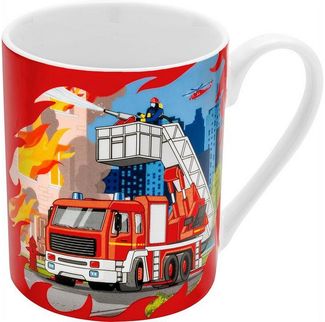Kinder Tasse Becher Milch Kakaotasse 20cl Geschenk Sheepworld FEUERWEHR 074312