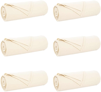 vidaXL Wohndecken 6 Stück Creme 350x270 cm Fleece 42017139