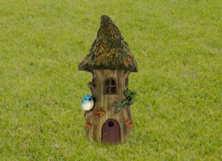 Solarleuchte Garten Baumstamm Haus Solarlampe Außen Leuchte Solar 33558B