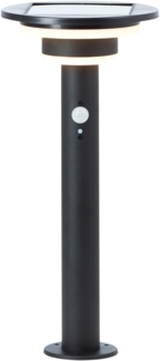 Brilliant AG Leuchten G40406-06 Garvina Außensockelleuchte Solar Bewegungsmelder 45cm schwarz