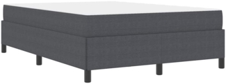vidaXL Bettgestell Dunkelgrau 140 x 200 cm Cordstoff 3399126