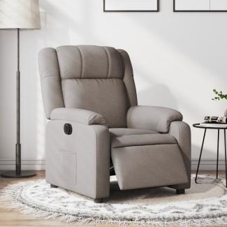 vidaXL Relaxsessel Elektrisch Taupe Stoff 3205186