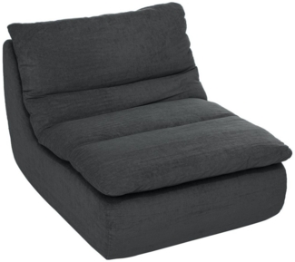 HOMCOM Sitzkissen Bodenstuhl mit einteiligem ultrahochdichtem Schaumstoff, Grau