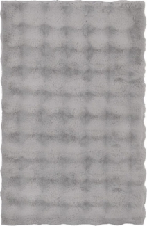 Kleine Wolke Badematte Cloud, Höhe 28 mm, rutschhemmend beschichtet, fußbodenheizungsgeeignet, Polyester, rechteckig, Badteppich, Uni Farben, Hoch-Tief Effekt, besonders weich