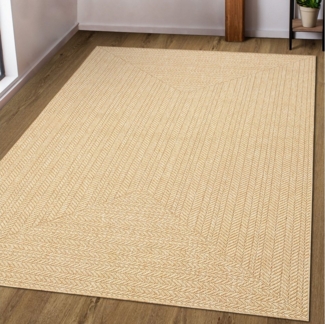 OTTO home Teppich Aliv, Fischgräten-Design auch für Balkon und Terrasse, rechteckig, Höhe: 3 mm, In- und Outdoor geeignet, Wetterfest & UV-beständig