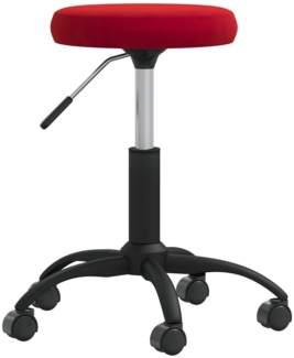 vidaXL Bürostuhl Drehbar Weinrot Samt 333180