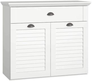 Sideboard Kommode MARIDA 2-trg. 1 Schublade Optik: Weiß matt von Forte