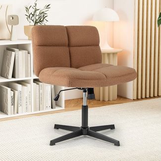 COSTWAY Bürostuhl, ohne Armlehnen, höhenverstellbarer Drehstuhl, 160