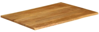 vidaXL Tischplatte mit Baumkante 100x80x2,5 cm Massivholz Mango 370772
