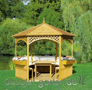 Pavillon Palma (Pavillon mit Holzdach und Dachpappe)