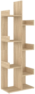 vidaXL Bücherregal Sonoma-Eiche 48x25,5x140 cm Holzwerkstoff 808912