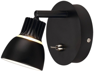 LED Wandstrahler in schwarz mit beweglichem Spot, RADIATE