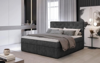 Best for Home Boxspringbett Loree mit Bettkasten Bonellfederkern inkl. 4 cm Topper (140x200 160x200 180x200 cm), Lieferung bis in die Wohnung,TOP Preis-Leistungs-Verhältnis