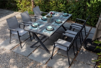 MANDALIKA Garden Gartenlounge-Set 7 tlg. Essgruppe Meran
