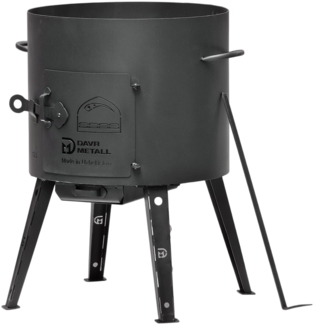 Ø36 Uchag 2mm stahl Utschak Campingofen Kessel Feuerstelle Feldküche Außenküche Eintopfofen Gulaschkanone