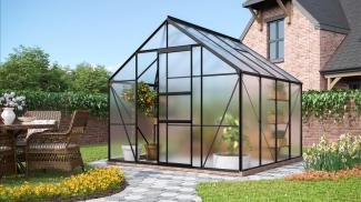 Vitavia Gewächshaus "Merkur 6700", schwarz, 6,7 m²,6 mm HKP